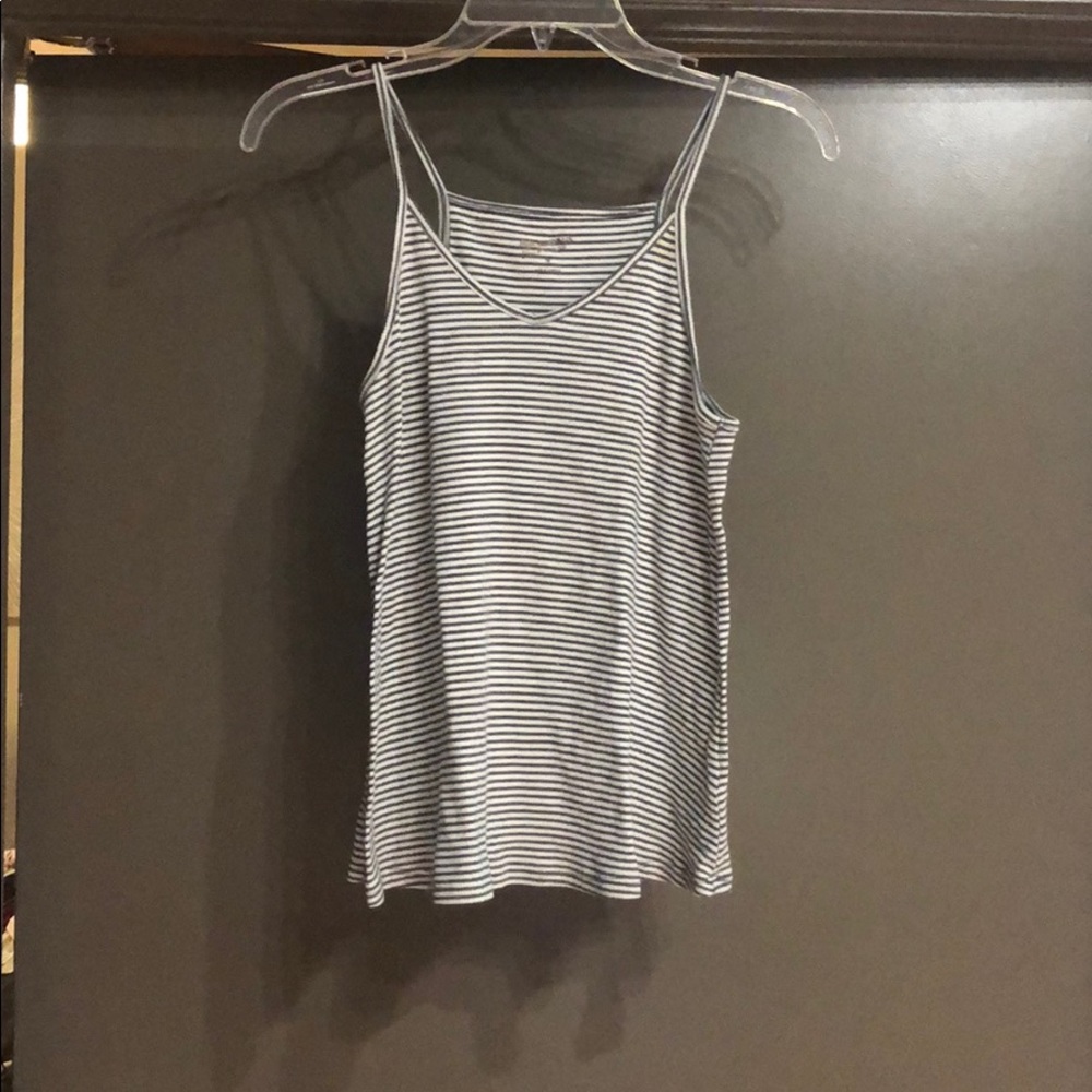 Grey striped tank top